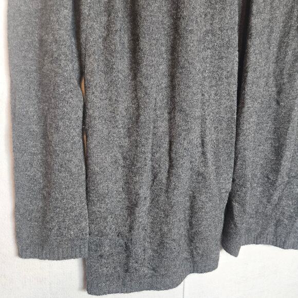 Fenn Wright Manson 100% Cashmere Gray Cardigan with Faux Leather Buckle - Picture 3 of 7